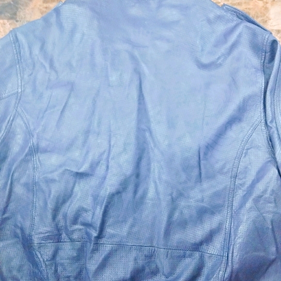 Live Mechanics Leather Bomber Jacket 3X Purple New With Tags!!!! - Picture 5 of 8